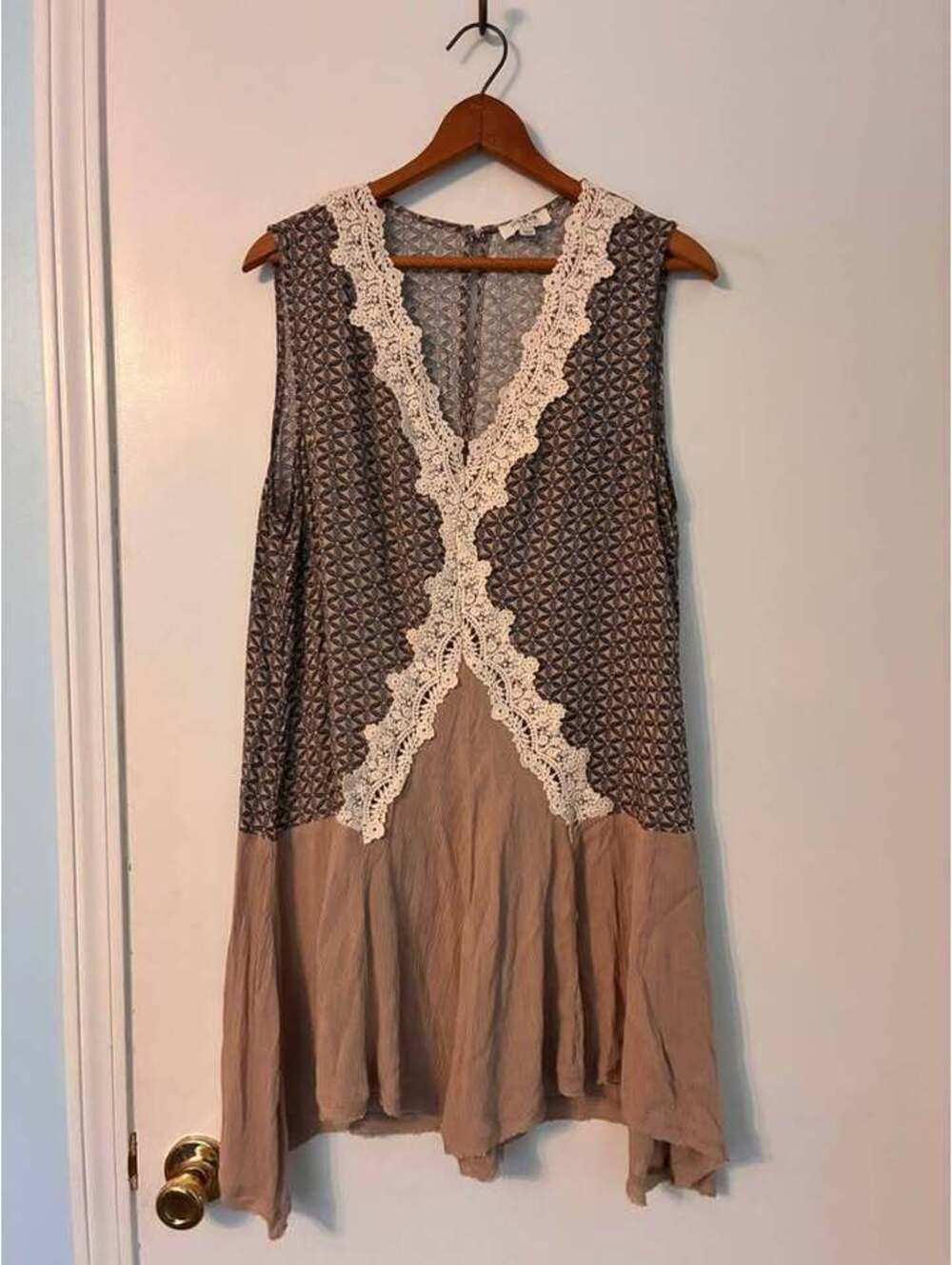 Umgee USA Boho Crochet Lace Tunic Top – Size Large